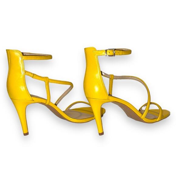 Vince Camuto Careleen Strappy Heels Yellow 11 - Picture 3 of 8